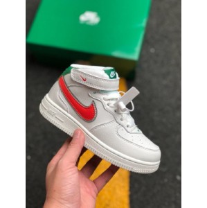 UN2. 0 Nike force 1 Mid kids strange story with air force 1 high top children's shoe independent private model to create pocket small children's shoes all shoes sadisa certified leather has a better air permeability than ZP midsole standards