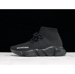 Q28 plus version_ ZH version_ G5 Balenciaga speed stretch knit mid neckers mid top knit socks and sneakers of Balenciaga all black