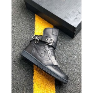 Exclusive pure original launch ?? Comme des Gar ? ons Homme plus x Air Jordan 1 Paris full body imported original first layer leather company last development original metal buckle Beige shoe body is made of soft and crisp leather and supplemented with