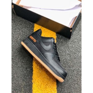 Company level Nike Air Force 1 x27 07 GTX team Goretex air force No. 1 co branded classic versatile casual sports board shoes original last base paper version development version is made of nylon waterproof material stitched Cow split leather with full-length Air sole unit ? ?
