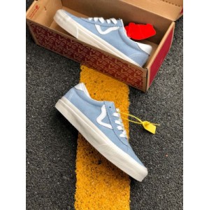 Light blue V-shaped Yu wenle kiss winter full suede Vintage vansvans style 73 DX Anaheim Vance full suede Vintage Anaheim low top military green men's and women's shoes Yu wenle's same casual board shoes water core blue these vans style