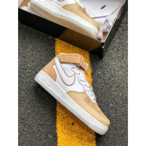 The Nike Air Force 1 x27 07 high top leather armory original last development paper plate is made of film shifting lychee leather with a full-length Air sole unit ? Style No.: ao2425-201 size: 36.5 37.5 38 3