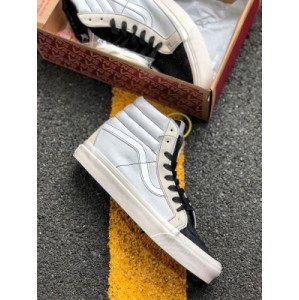 Vance fear of God fog x Vans sk8 hi 38 reissue co branded color contrast high top casual board shoes vn000d5igry process: vulcanization of original steel seal material standard shoe shape standard certificate is based on the classic high top modeling foundation