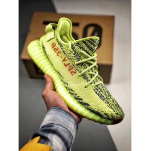 Og pure original exclusive terminal supply measurement record: small probability of over inspection, large probability of failure to identify yeezy 350 V2 semi frozen yellzo yellow official sales Color: McDonald's / golden arch