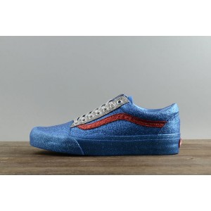 Tiger flutter version of Vance vault x OC shiny blue board shoes bling bling high-end co branded