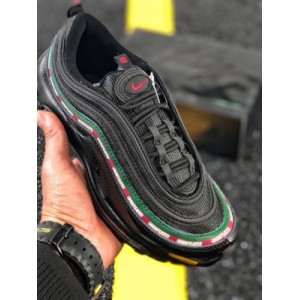 190 yuan company level nike air max 97 bullet 3M black co branded retro full-length air cushion running shoes item No.: aj1986 001 details embroidered air cushion rebound 3M reflective original company midsole lacing size: 36-45
