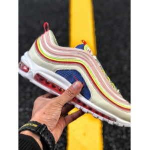 190 yuan pure original shoes opening production original surface 3M reflective material new three primary colors nike air max 97 se White Blue Corduroy light powder article No.: AQ 4137-101 size: 36-45