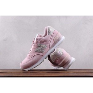 Company level women's shoes new balance new Bailun 574 series pink grey women's shoes the most correct upgraded version is more correct than the original