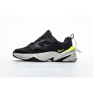 All black fluorescent green m2k Nike daddy shoes nike m2k Tekno ao3108-00234 size 36 - 45