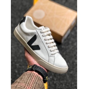 230 yuan ins popular street shooting frequently photographed French national V-shaped classic small white board shoes Veja leather extra Sneakers Size: 35 36 37 38 39