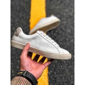 230 yuan ins popular street shooting frequently photographed French national V-shaped classic small white board shoes Veja leather extra Sneaker Size: 35 36 37 38 39
