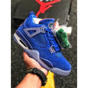 500 yuan exclusive launch jordan 4 generation air jordan 4 royal blue color matching correct version the top original true logo takes the representative color of each university as the main tone, and their respective iconic elements are added to the details. Size: 40-47.5