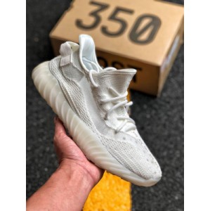 Coconut series men's and women's shoes are really standard and explosive. They are made of hollow silk translucent breathing mesh. A new generation is first listed. Kan Ye takes Adidas yeezy coconut boost 350 V3 quot clay quot versatile lightweight popcorn midsole leisure sports jogging shoes all white item No.: M
