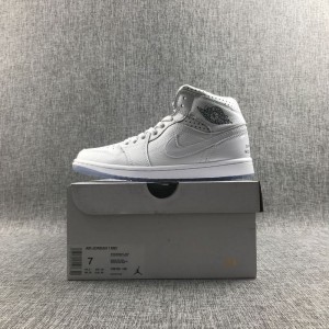 Air Jordan Jordan 1st generation middle top series aj1 aj1 Jordan AJ Air Jordan 1mid unite total blue and white wave point transparent crystal Article No.: ci9100-100 true standard men's and women's size 36-
