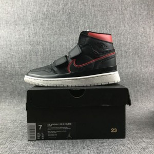 Nike Air Jordan 1 re black red high top Velcro board shoes company grade original label can be scanned