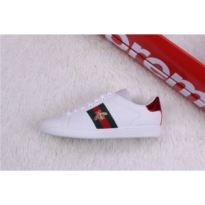 Rice white green red embroidered little bee