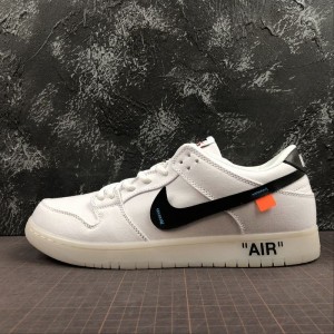 Off white x Nike SB zoom Dunk Low Pro co branded low top casual skateboard 854866-001 size: 36-45