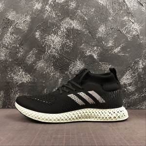 Genuine corporate Adidas consortium runner mid 4D 4D printed hollow out outsole mesh breathable cushioning running shoe ee4118 size 39-45