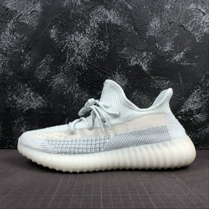 Adidas yeezy boost 350v2 coconut hollow popcorn running shoes ice blue sky star fw5017 size: 36-46