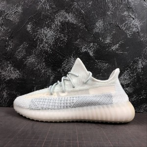 Adidas yeezy boost 350v2 coconut hollow popcorn running shoes ice blue sky star fw5317 size: 36-46