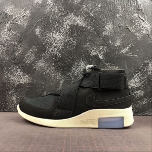 True standard corporate nike air fear of God fog co branded middle top cross strap air cushion casual running shoe at8087-002 size: 40.5 41 42.5 43 44 45 46