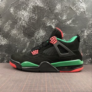 1 true corporate nike air jordan retro aj4 Jordan 4th generation basketball shoe black green aq3816-163 size: 40.5 41 42.5 43 44.5 45