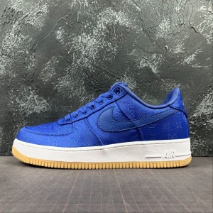 True standard company level Nike Air Force 1 g air force No.1 low top casual board shoes blue silk cj5290-400 size: 36-45