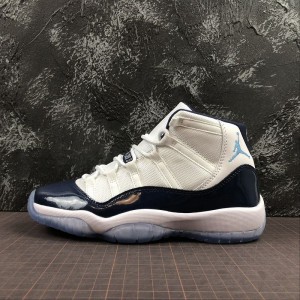 True nike air jordan 11 retro aj11 Jordan 11th generation basketball shoe white blue 378038-123 size: 36.5 37.5 38.5 39