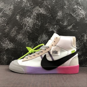 Nike Blazer Mid x off white co trailblazer mid top board shoe aa3832-002 size: 36-45