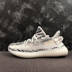 Adidas yeezy boost 350v2 coconut hollow popcorn running shoes white spotted horse eg7499 size: 36-46.5