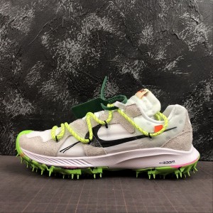 PM true corporate off white x Nike Zoom Terra Kiger 5 track and field series deconstruction trend soft nail outsole cross-country running shoe cd8179-100 size: 36-45