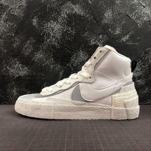 True standard corporate Nike combine dunk Blazer co branded hybrid double hook sneakers Fashion Week show deconstruction overlapping board shoes original first layer true vulcanized rubber outsole bv0072-100 size: 40-46