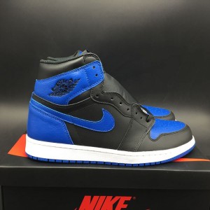 Tiger flutter Special Edition Black and blue top original top layer leather air jordan 1 og Retro High Royal Article No.: 555088-077 No.: 41-47 full size shipment