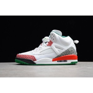 Air jordan spizike GS casual basketball shoe white green red 315371-125