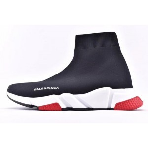 Sock Shoes / black and white red classic