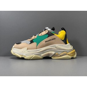 New plus version Taobao president version foreign trade GT version South Korea zh version: Paris daddy shoes green and yellow domestic version Balenciaga tripe-s Balenciaga Vintage daddy shoes item No.: 516440 size: 35-45