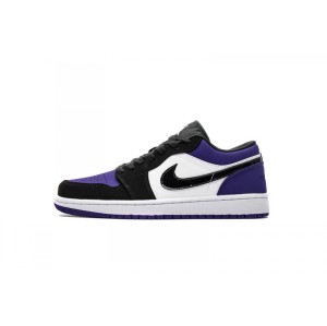 Ae3bm black purple toe Jordan generation 1 low top air jordan 1 low court purple 553558-125