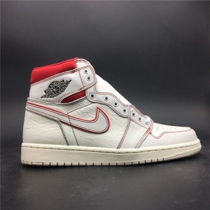 Top updated version Jordan generation 1 a j 1 Retro High og sail / red white red top updated version imported original material 555088-160 No. 40.5-46 shipment 48