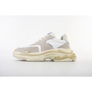 Second generation all white grey Paris Vintage daddy shoes second generation Balenciaga triple s 2.0 490671w06f19000