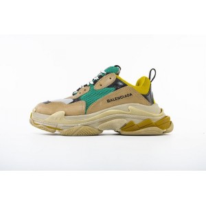 A generation of grey, green and yellow Paris Vintage daddy shoes Balenciaga triple s 483513w06e3770