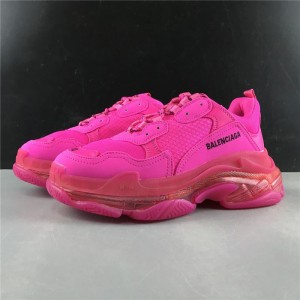 All air cushion Balenciaga triple s used rose red air cushion original bottom original box version original factory first layer leather mesh matching number 36-46 shipment 541624 w0901 2132
