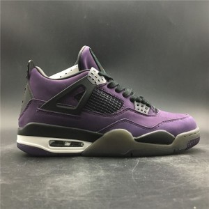Limited edition Jordan 4th generation air jordan 4 purple co branded limited edition correct original imported material first layer leather number 7-13 shipment 50