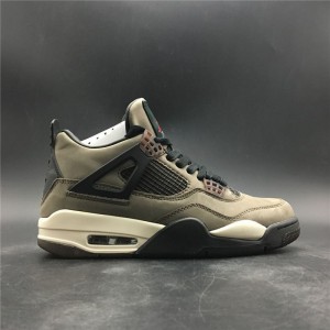 Limited edition Jordan 4th generation air jordan 4 Brown camouflage co branded limited edition correct original imported material first layer leather number 7-13 shipment 50