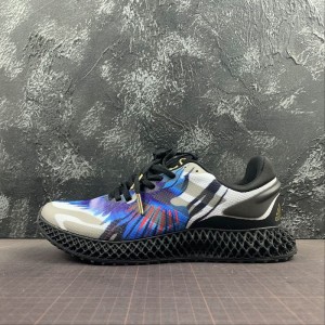 True standard company level Adidas alpha edge 4D 4D printed hollow out outsole mesh breathable cushioning running shoe fv5278 size 36-45