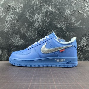 Real standard company off white x Nike Air Force 1 07 joint air force No. 1 low top casual board shoe ci1173-400 size: 40-47