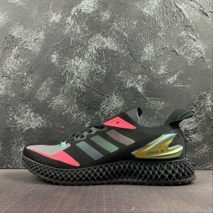 Genuine corporate Adidas sense 4D 4D printed hollow out outsole mesh breathable and cushioned running shoe fw7091 size 36-45