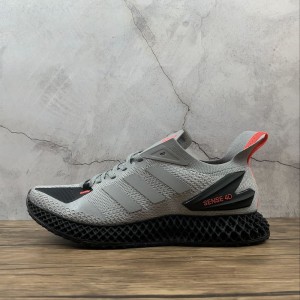 True standard company Adidas sense 4D 4D printed hollow out outsole mesh breathable and cushioned running shoe fw7100 size 39 40 40.5 41 42 42.5 43 44 44.5 45