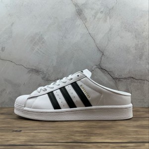 D real standard company level Adidas superstar mule shell head casual board shoes fx0527 size: 36-44