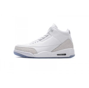 Dt0mk all white corporate Jordan 3rd generation basketball shoes sneakers 136064-111 air jordan 3 retro pure white