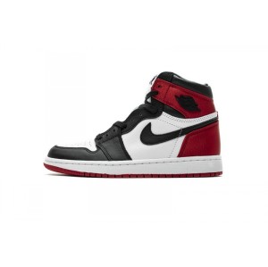 Dy0vn red silk get Jordan generation 1 basketball shoe cd0461-016 air jordan 1 og high og satin black toe